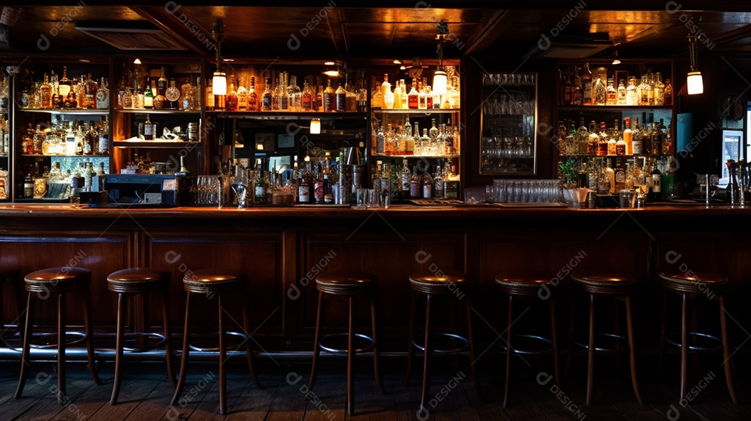 Fundo De Bebidas Em Destilaria