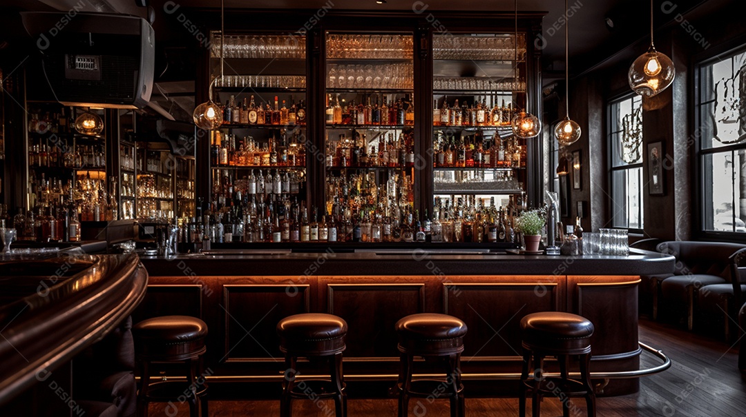 Fundo De Bebidas Em Destilaria