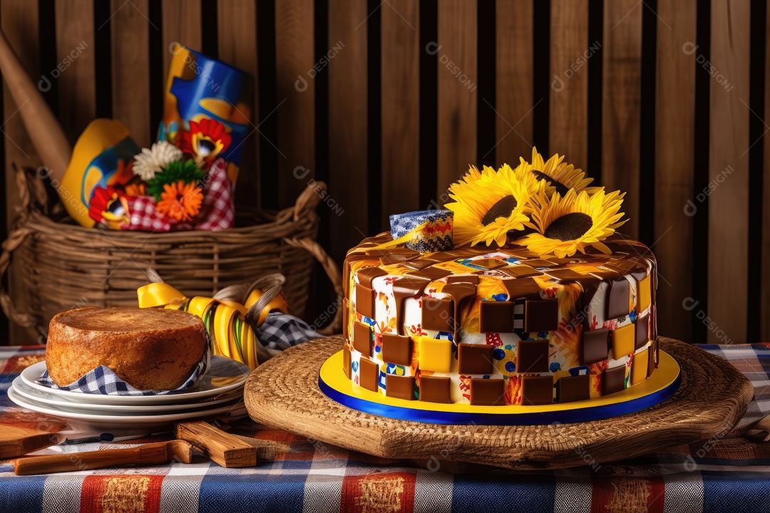 Bolo de milho. Doces típicos brasileiros tradicionais feitos de milho.