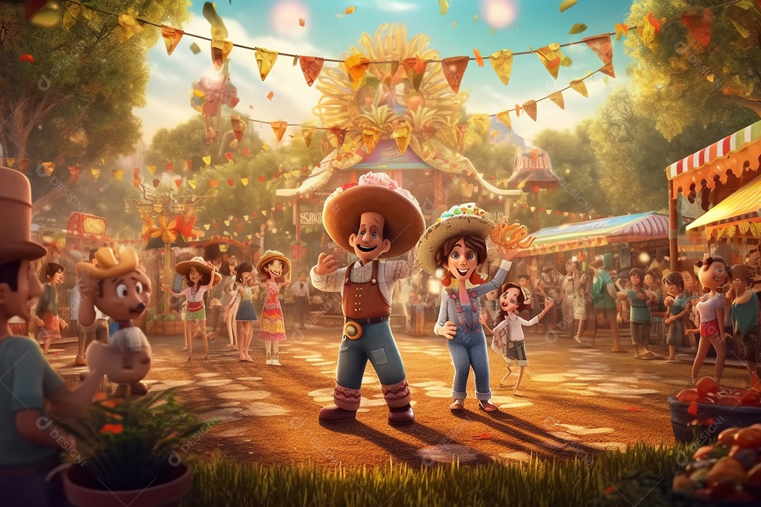 Comemoração de festa junina