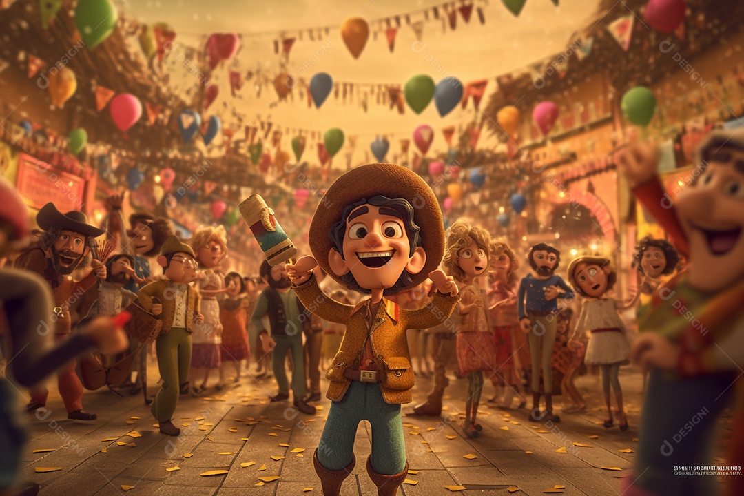 Comemoração de festa junina