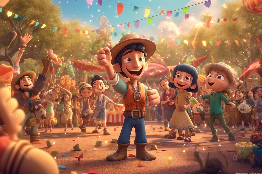 Comemoração de festa junina