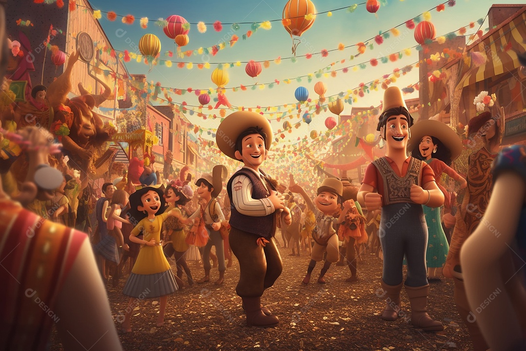 Comemoração de festa junina