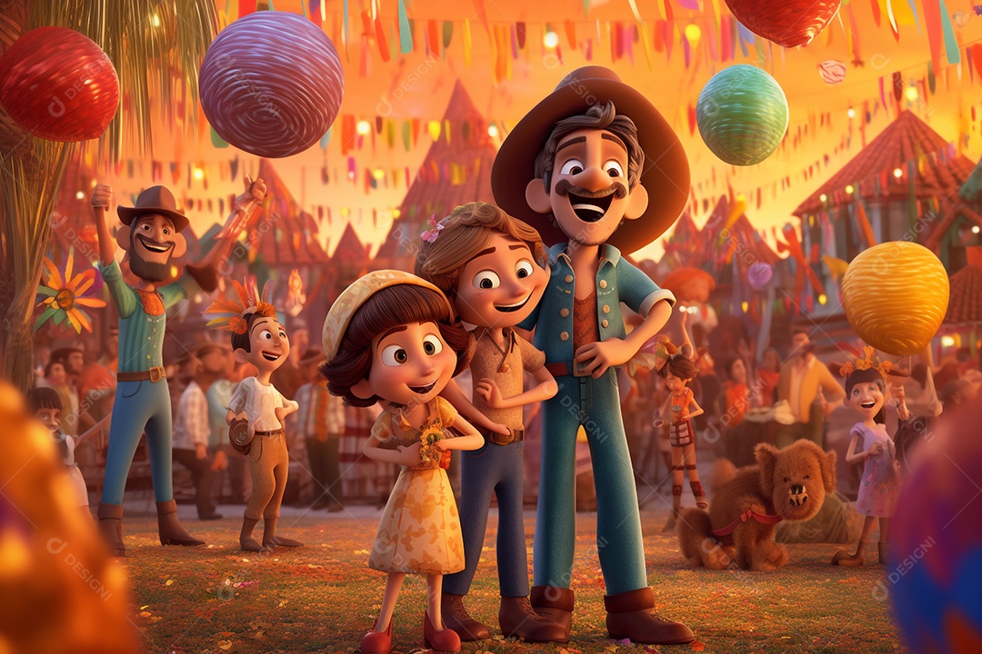 Comemoração de festa junina