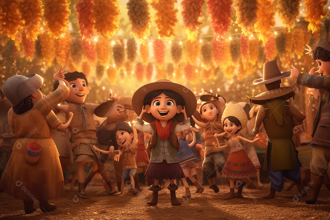 Comemoração de festa junina