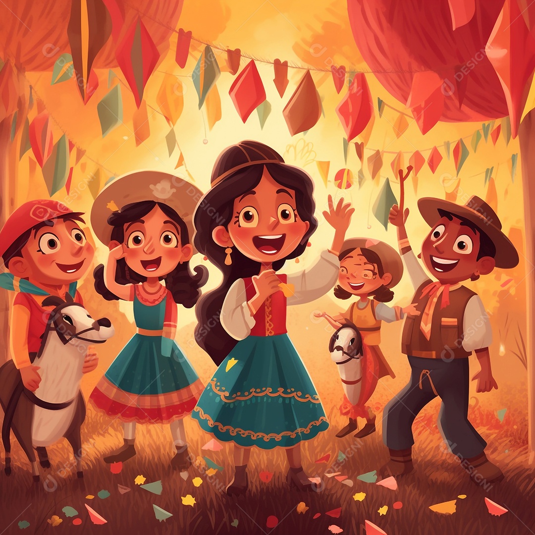 Comemoração de festa junina