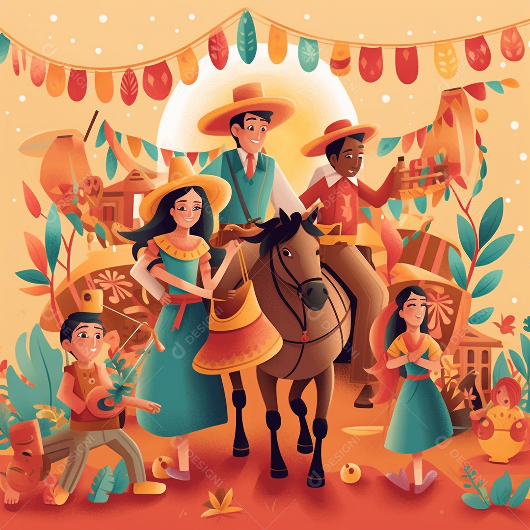 Comemoração de festa junina