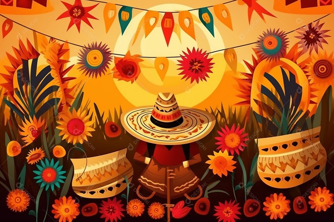 Comemoração de festa junina