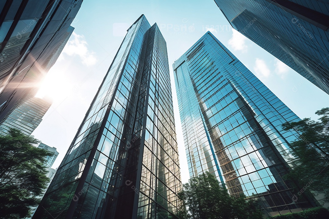 Vista prédio moderno