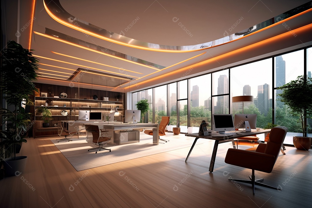 Interior de luxo de uma casa