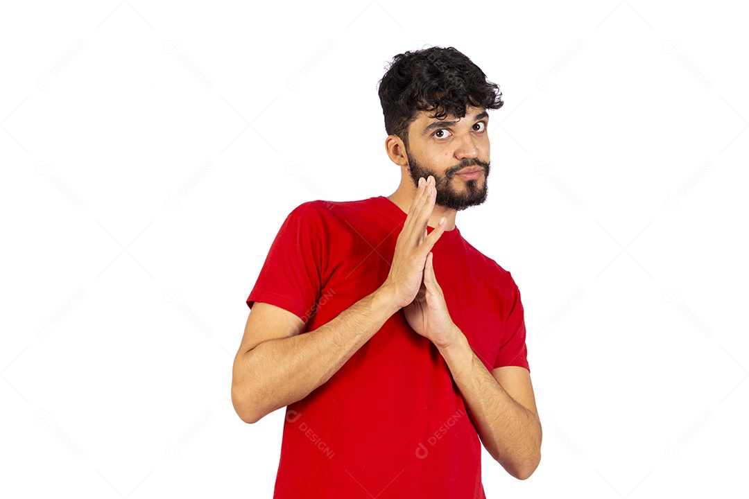 Homem jovem garoto barbudo