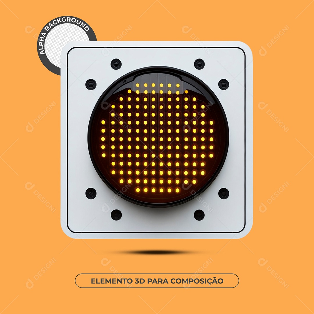 Luz De Led Elemento 3D Para Composição PSD