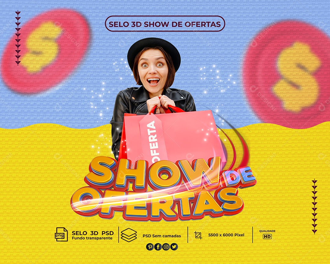 Social Media Show De Ofertas PSD Editável