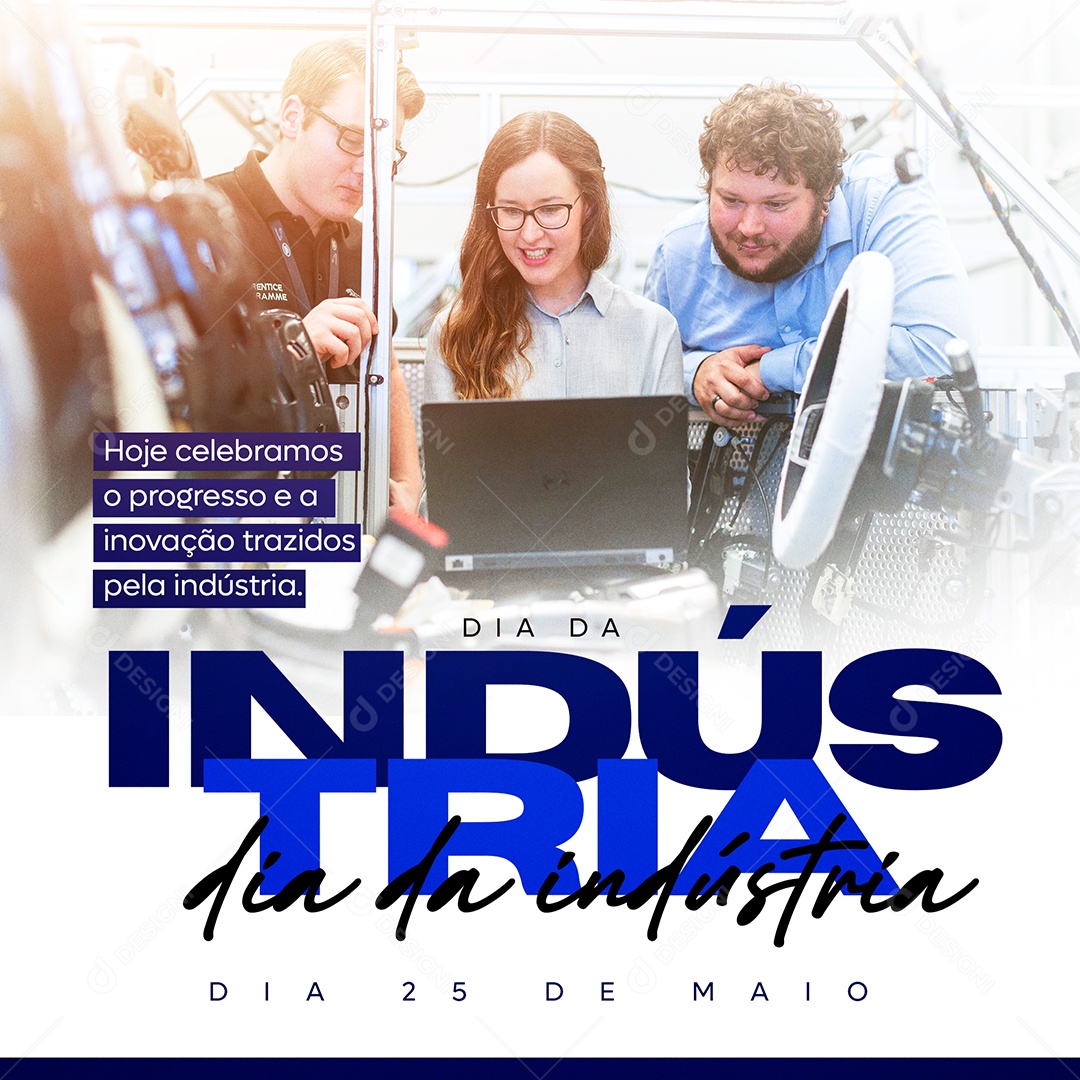 Dia da Industria 25 de Maio Social Media PSD Editável