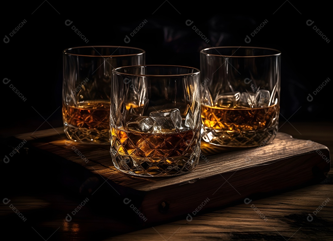 Garçom servindo bebidas sobre um boteco