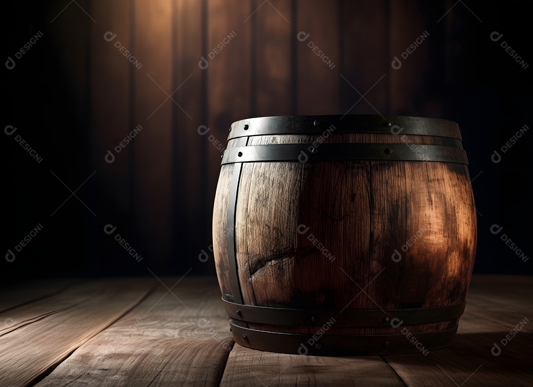 Barril de madeira