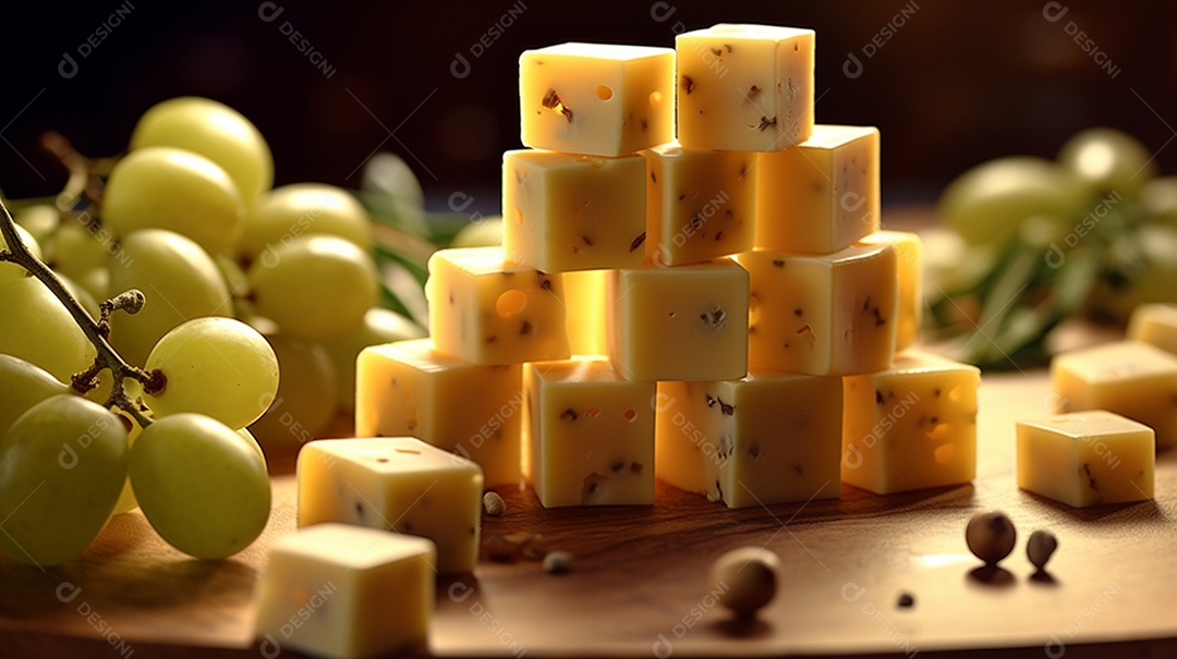 Comida sobre prato em uma mesa de madeira