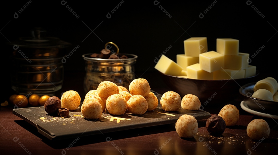 Porção sobre prato em uma mesa de madeira