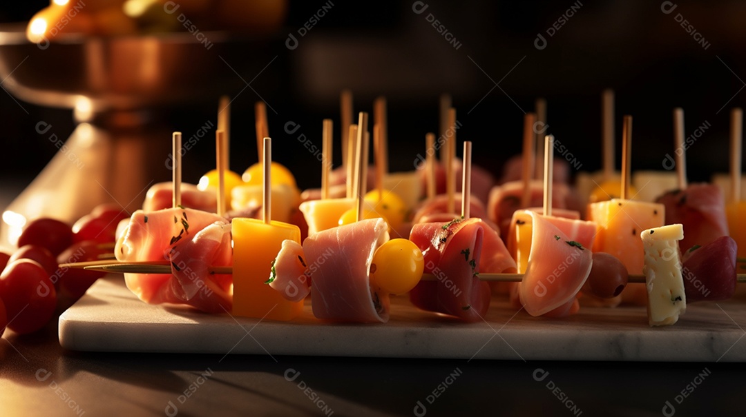 Porção sobre prato em uma mesa de madeira