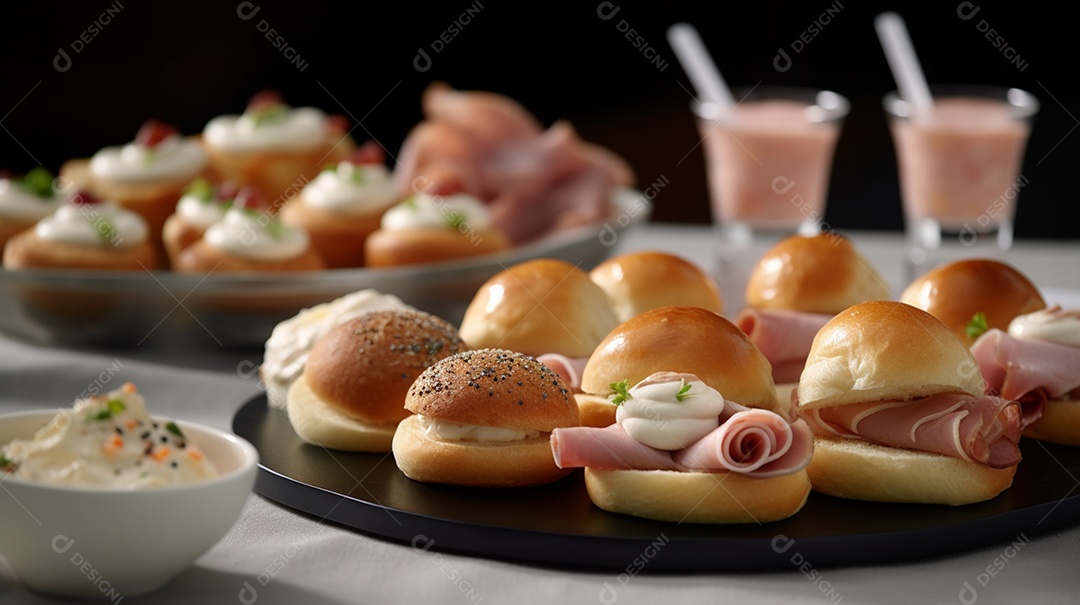 Sanduiche sobre prato em uma mesa de madeira