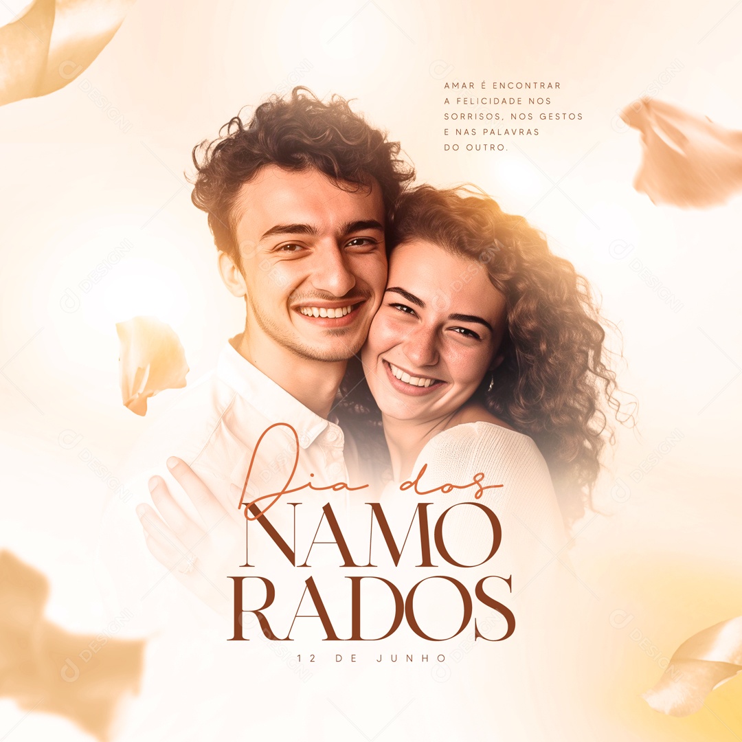 Social Media Feliz Dia Dos Namorados  12 De Junho PSD Editável