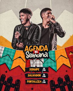 Agenda Da Semana Estados Zé Vaqueiro Social Media PSD Editável