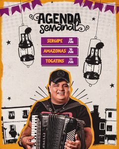 Agenda Da Semana Estados Tarcísio Do Arcodeon Social Media PSD Editável