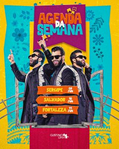 Agenda Da Semana Gustavo Lima Social Media PSD Editável