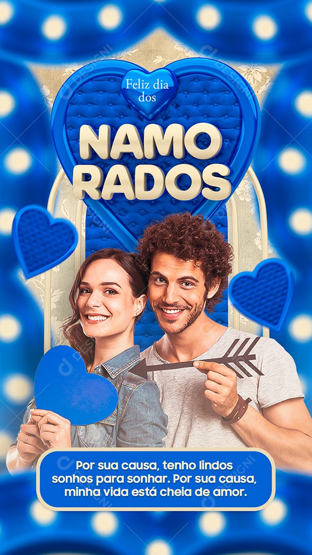 Story Feliz Dia Dos Namorados Cheia De Amor Social Media PSD Editável