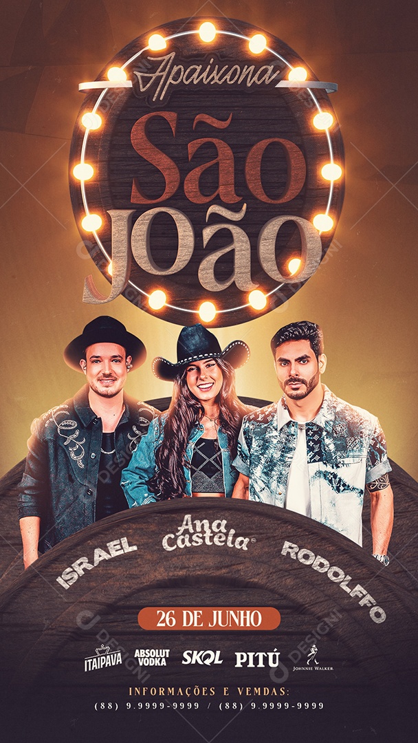 Story Flyer Falls in Love with Saint John Social Media PSD Editable