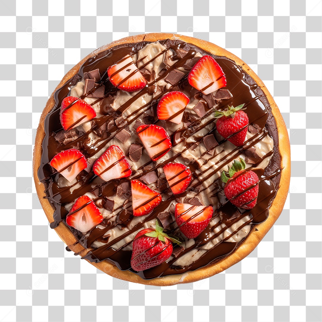 Deliciosa Pizza Doce Brasileira PNG Transparente Sem Fundo