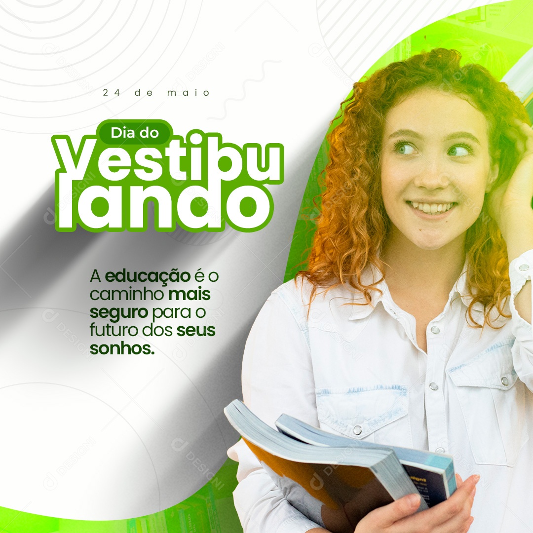 Dia do Vestibulando 24 de Maio Social Media PSD Editável