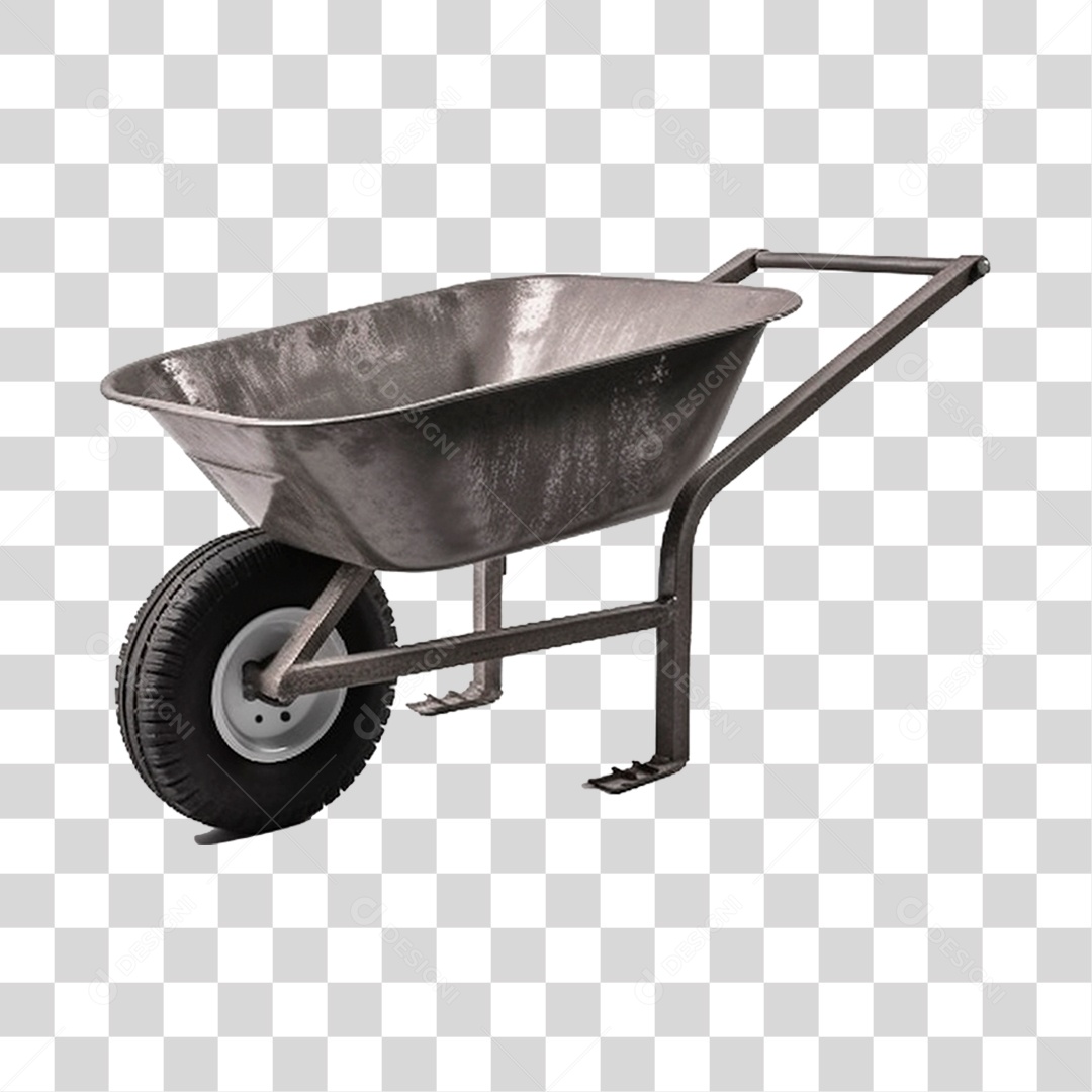 Carrinho de Mão com PNG Transparente