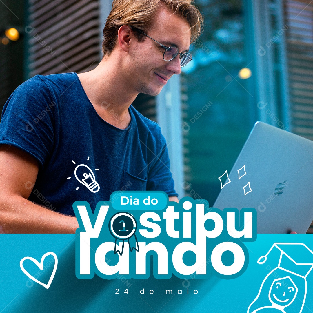 Dia do Vestibulando 24 de Maio Social Media PSD Editável