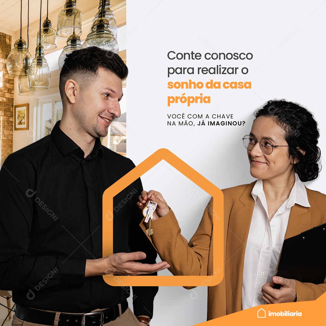 Imobiliária Social Media PSD Editável