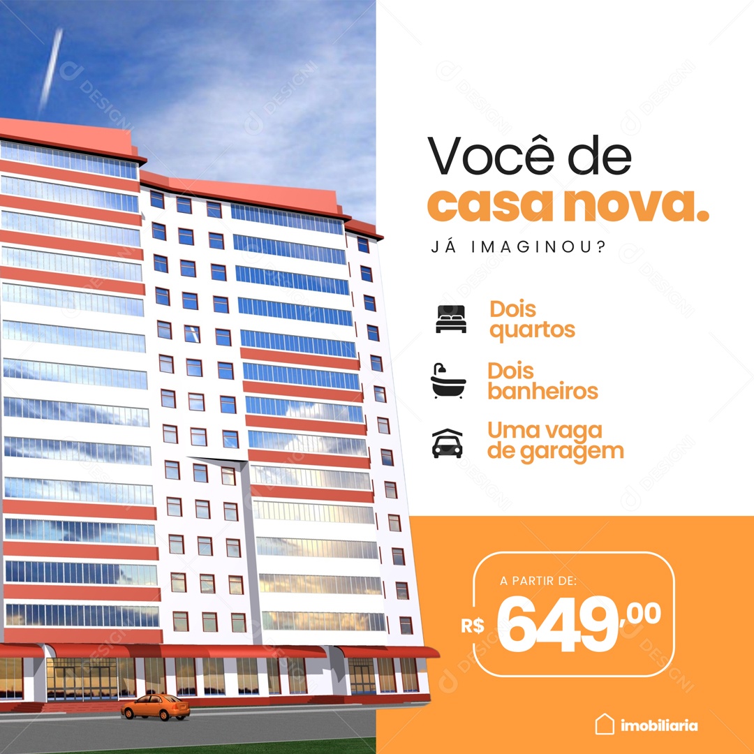 Imobiliária Social Media PSD Editável