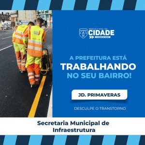 Prefeitura Trabalhando no Seu Bairro Social Media PSD Editável