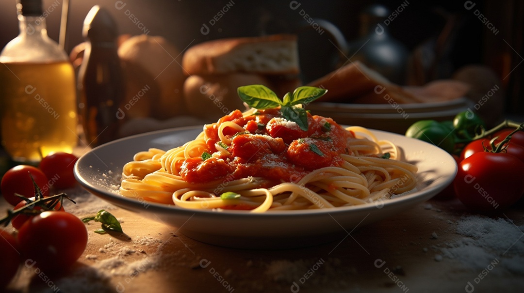 Macarrão Espaguete Ao Molho