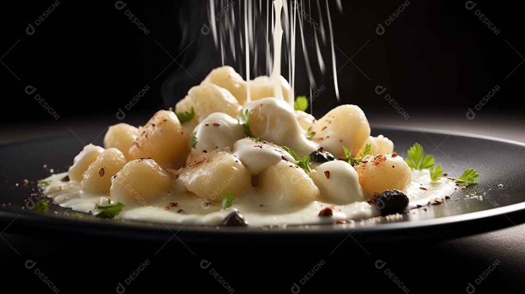 Macarrão Nhoque Ao Molho e Queijo