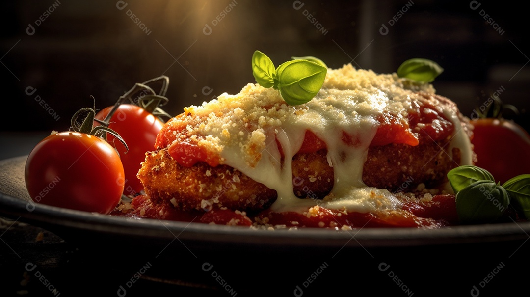 Prato De Carne Ao Molho e Queijo