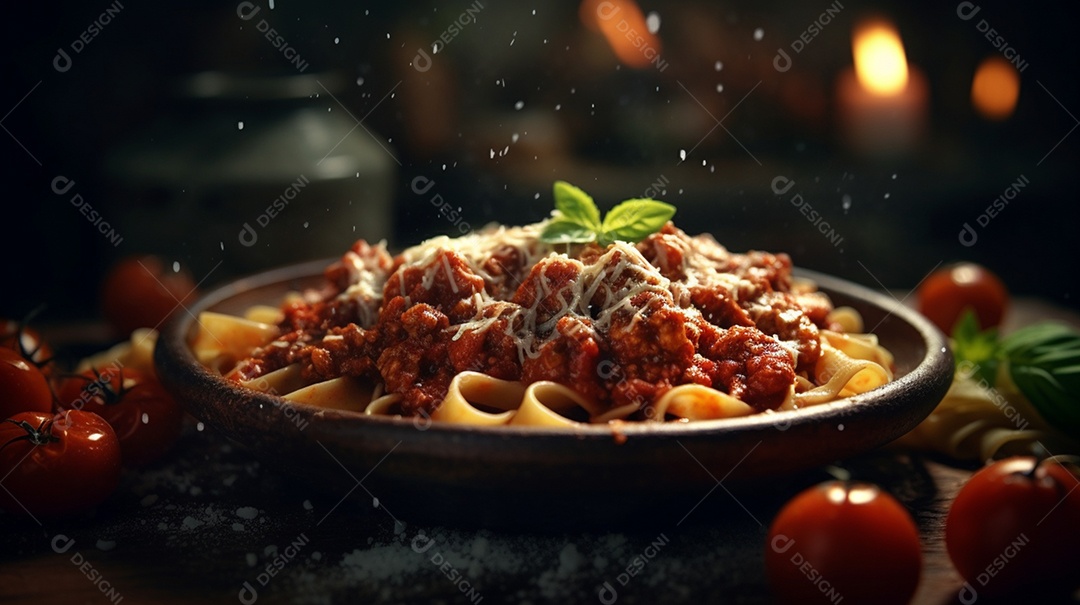 Macarrão À Bolonhesa Com Molho De Tomate