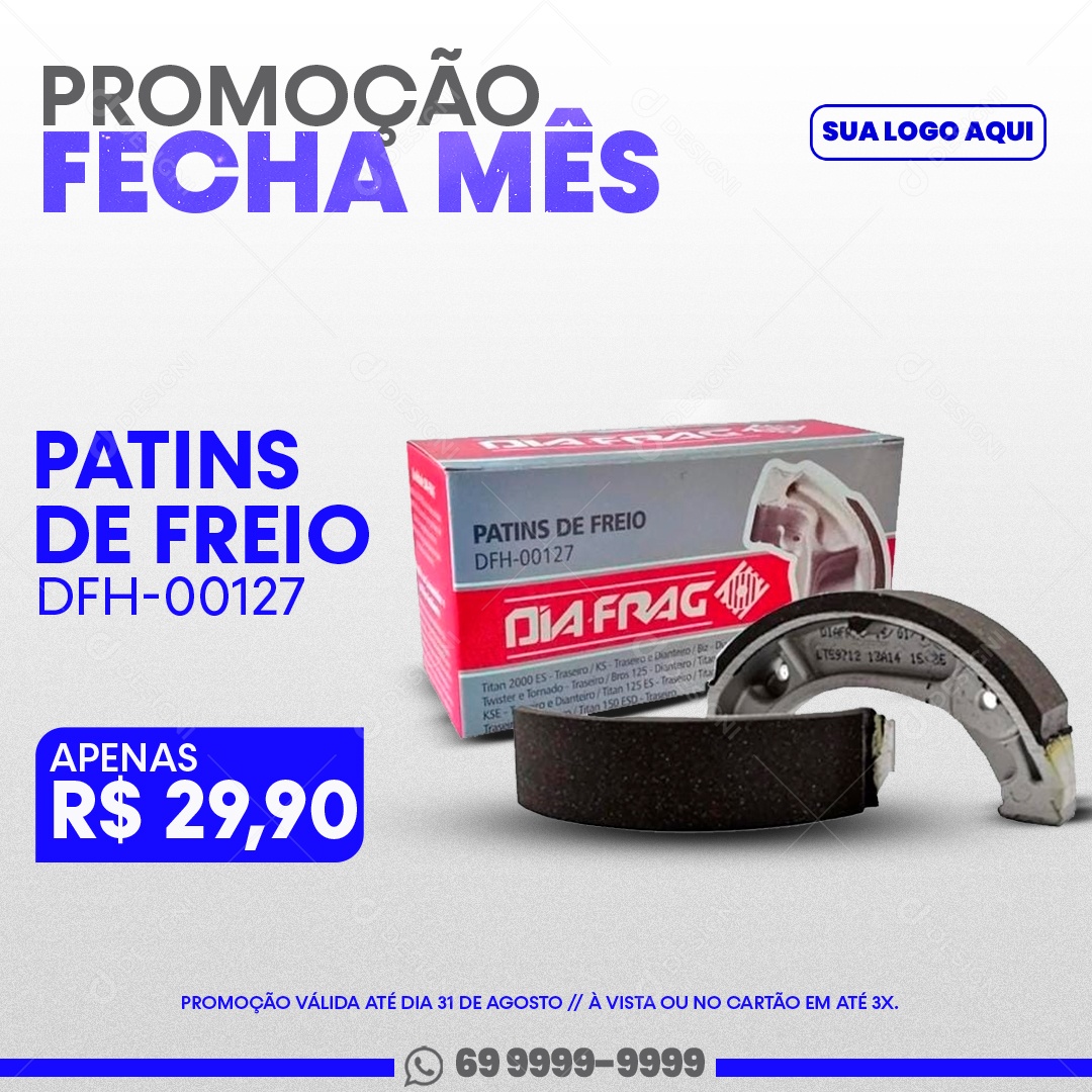 Promoção Fecha Mês Produtos Social Media PSD Editável