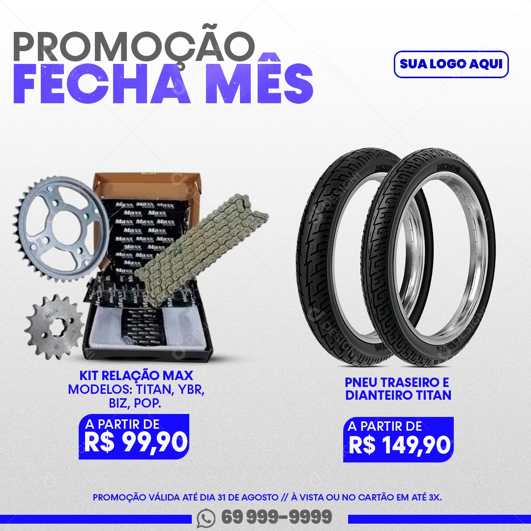 Promoção Fecha Mês Produtos Social Media PSD Editável