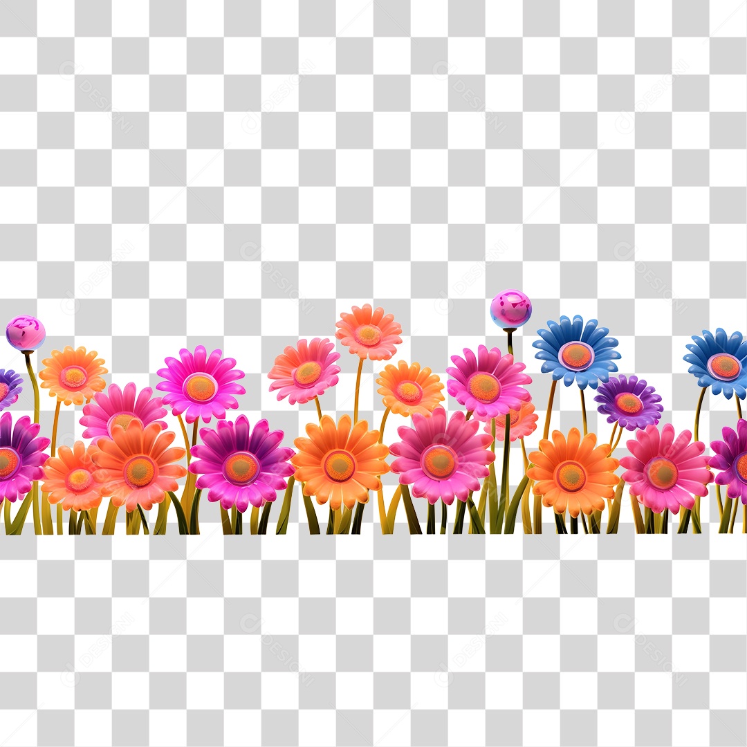 Lindas flores PNG Transparente