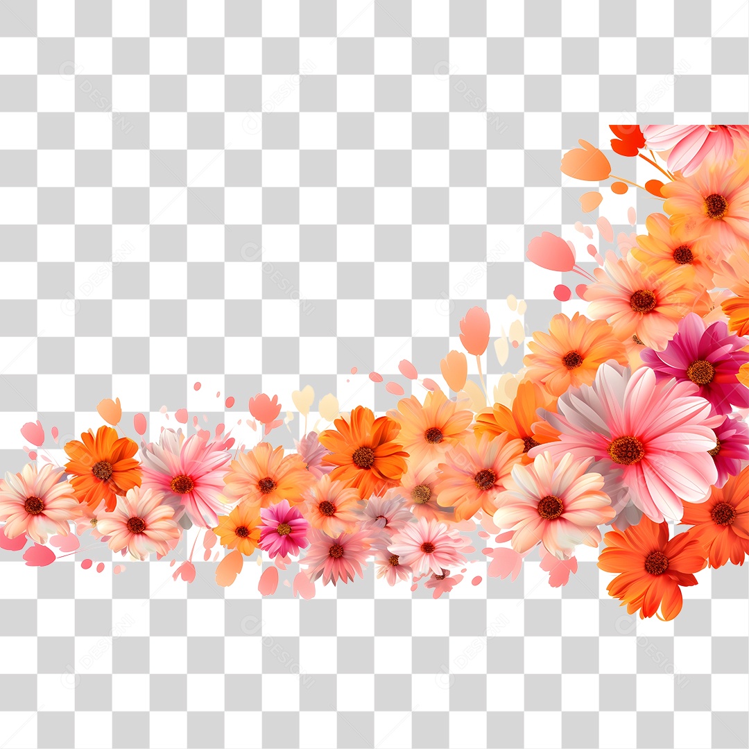 Lindas flores PNG Transparente