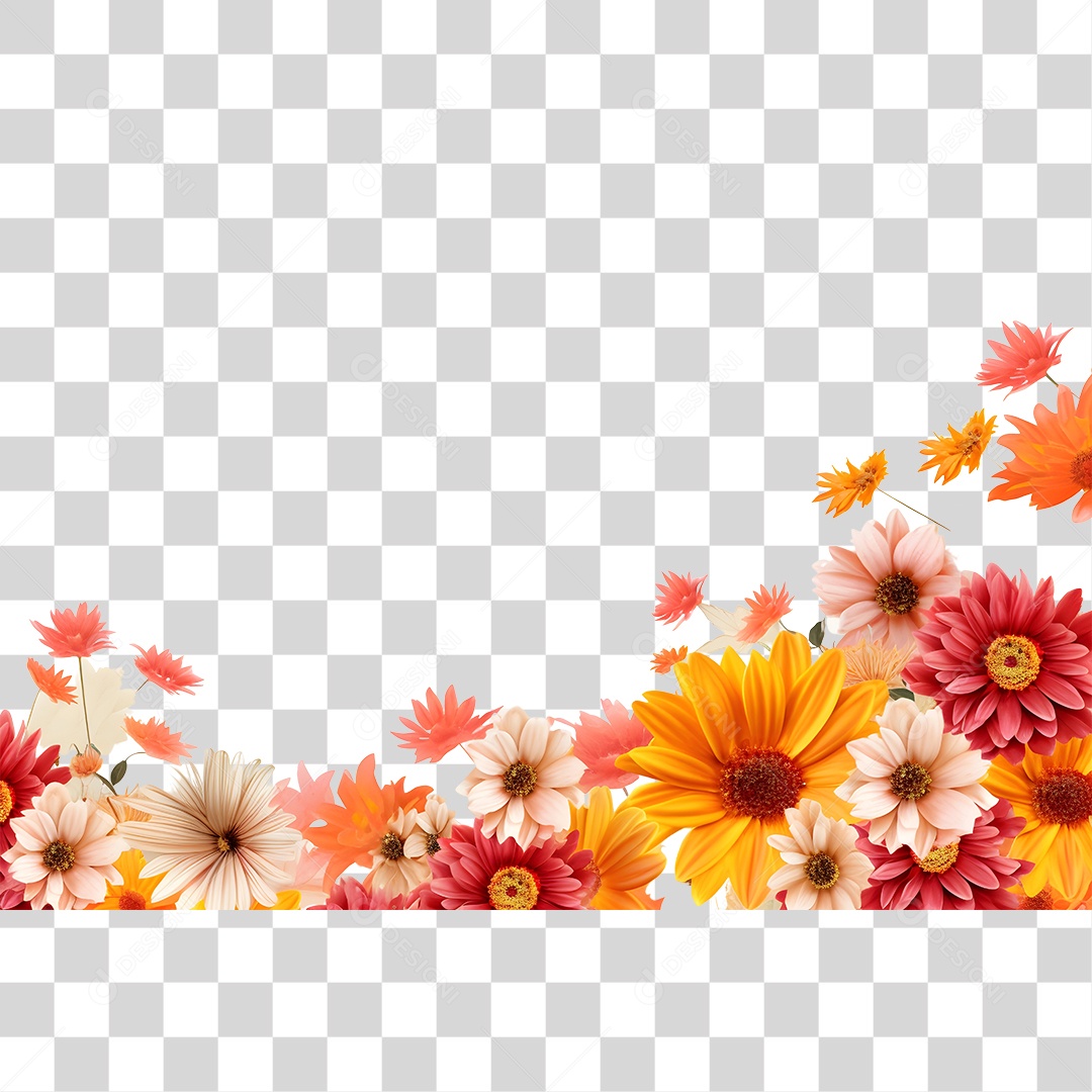 Lindas flores PNG Transparente
