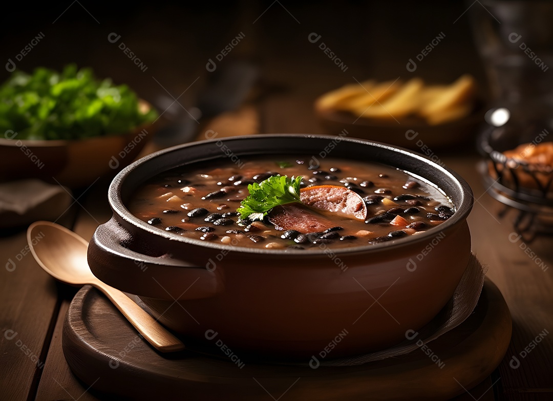 Deliciosa típica feijoada brasileira