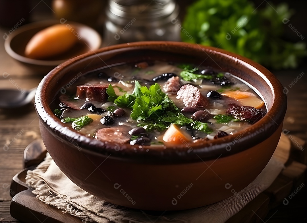 Deliciosa típica feijoada brasileira