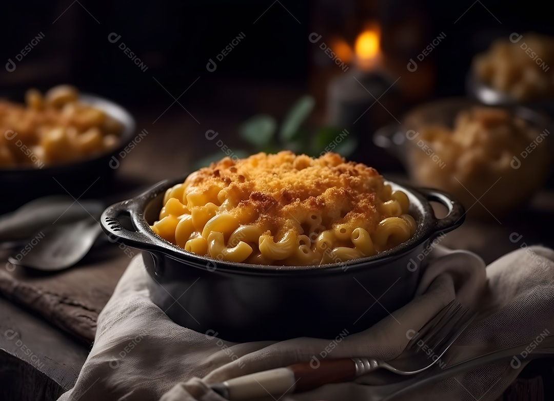 Macarrão Em Vasilha Sobre a Mesa