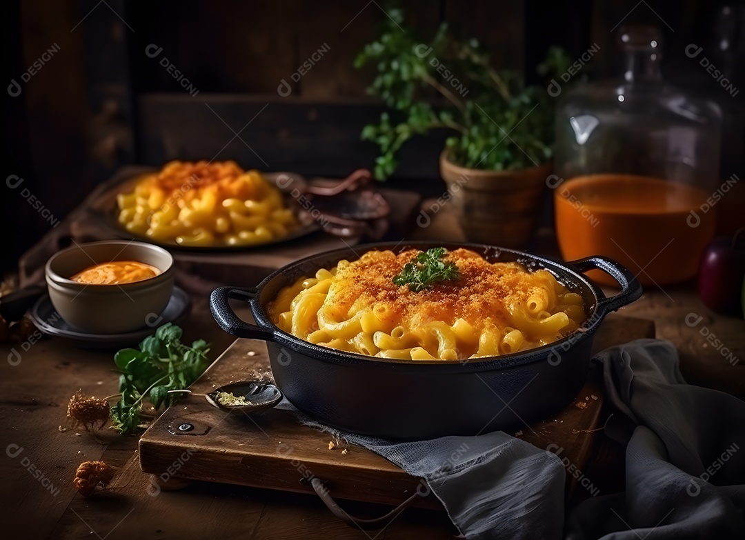 Macarrão Em Vasilha Sobre a Mesa